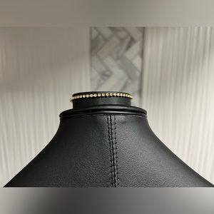 Dainty Bracelet Gold Tone with Gems